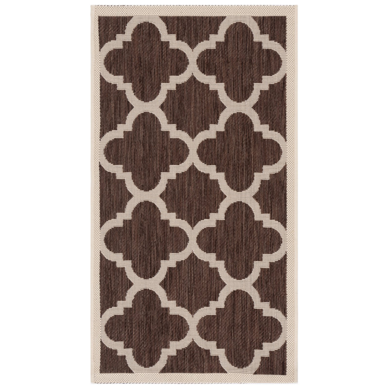 Courtyard Performance Geometric Indoor/Outdoor Area Rug, Rectangle 2' x 3'7"
