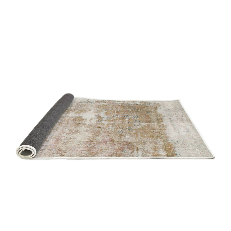 Gjender Abstract Indoor Rug, Round 7'