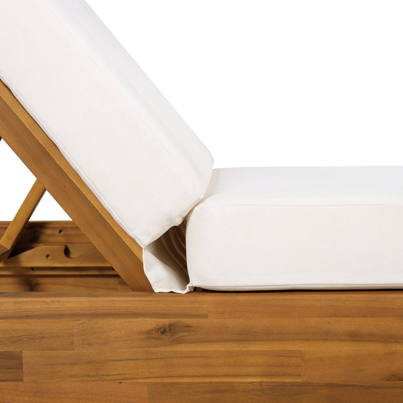 Chaise longue réglable DaPrato, Crème