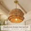 Lustre en rotin Boho
