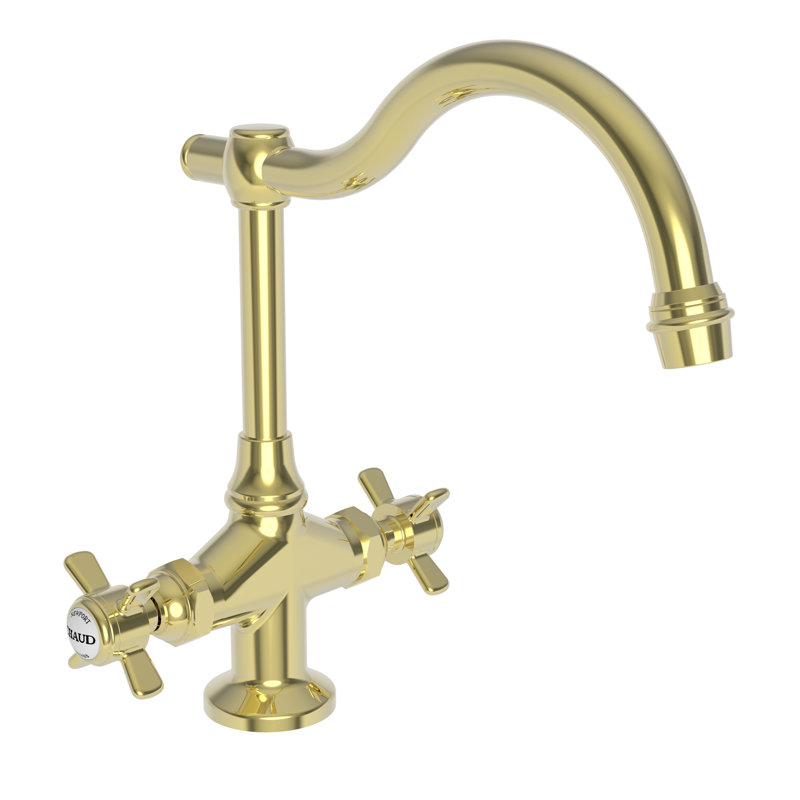 Fairfield Double Handle Bar Faucet, Forever Brass