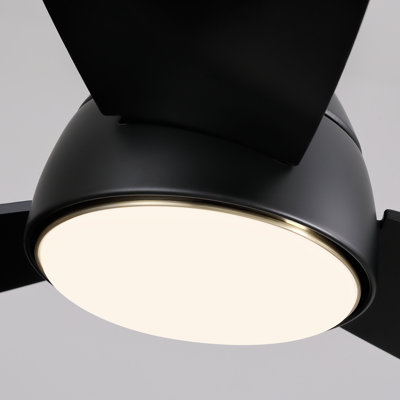 42'' Flush Mount Ceiling Fan With Led Lights & Remote Control