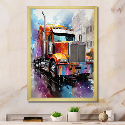 Semi Truck Urban Warrior I, reproduction d'art sur toile