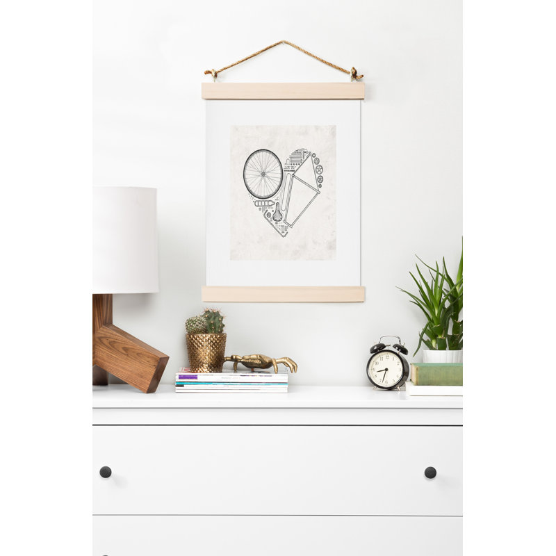 « love bike », impression, H 14 po x l 11 po x P 0,125 po
