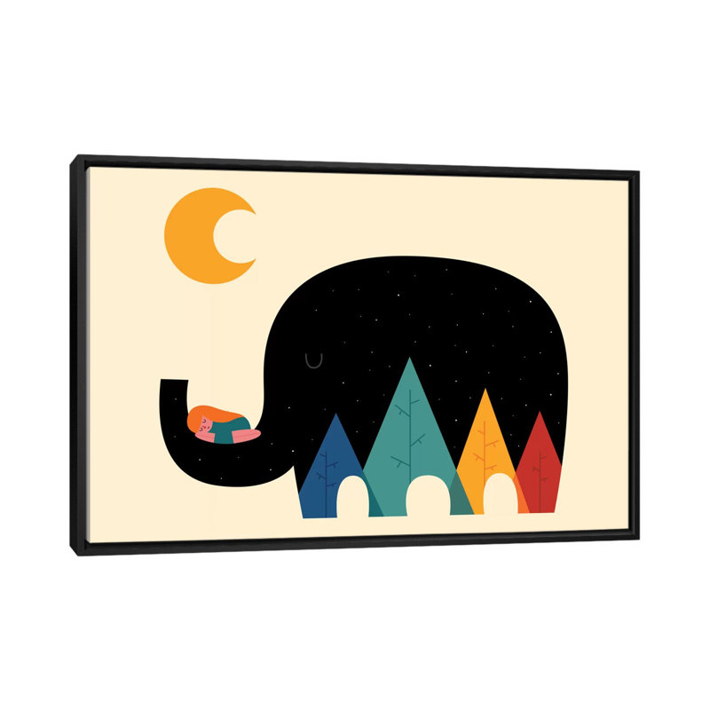 «Dream in the Air» par Andy Westface - impression sur toile tendue, H 18 po x l 26 po x P 1,5 po, Toile avec cadre noir