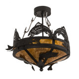 Rustic Lodge 2 - Light Semi Flush Mount