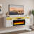Alazik Floating TV Stand with 36" Electric Fireplace-1003175833