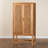 Bevely Bali & Pari Sibu Bohemian Natural Rattan And Teak Wood Tall Cabinet