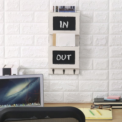 Cedres Wall 2 Slot Organiser with Key Hooks