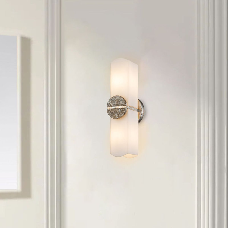 Applique murale 2 lumières Idreece Elan, Feuille d'argent