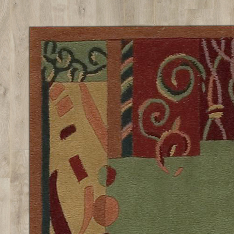 Nurullah Wool Abstract Indoor Rug
