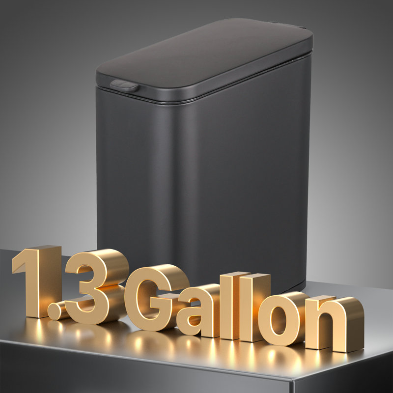 Poubelle à pédale en acier 1,3 gallons