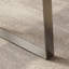 Bureau rectangulaire à 2 tiroirs brun noyer + kaki + argent manufacturé + acier inoxydable-356443468-356443474
