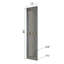 Porte de grange pliante en bois massif de style Mid-Bar 4 panneaux avec quincaillerie - assemblage requis-100518295-100518291