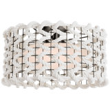 Catania 17" Flush Mount With Cream Braided Rope