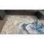 Tapis abstrait lavable à la machine Kasperitis en bleu / blanc / gris pour le salon, la chambre à coucher, les tapis d'intérieur-1126693719