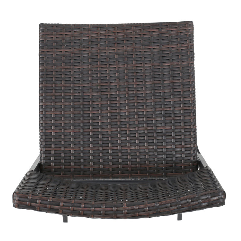 2 terrasses d'extérieur, chaises pliantes pliantes - PE, siège confortable