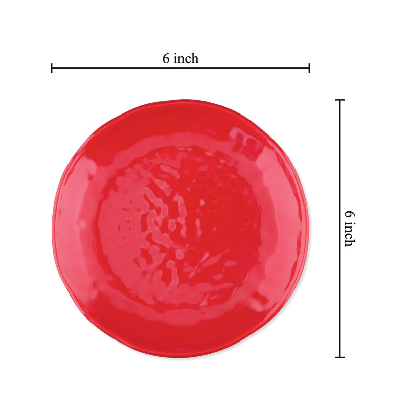 Holiday Red, 6" Melamine Plate S12