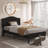 Aldora Twin Size Set Platform Bed with Adjustable Teddy Fabric Headboard-377145546