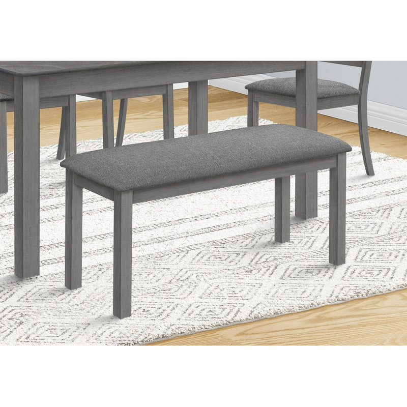 Banc, rectangulaire, bois, rembourré, salle à manger, cuisine, vestibule