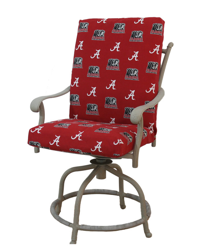 Coussin de chaise de salle à manger d’intérieur/d’extérieur NCAA