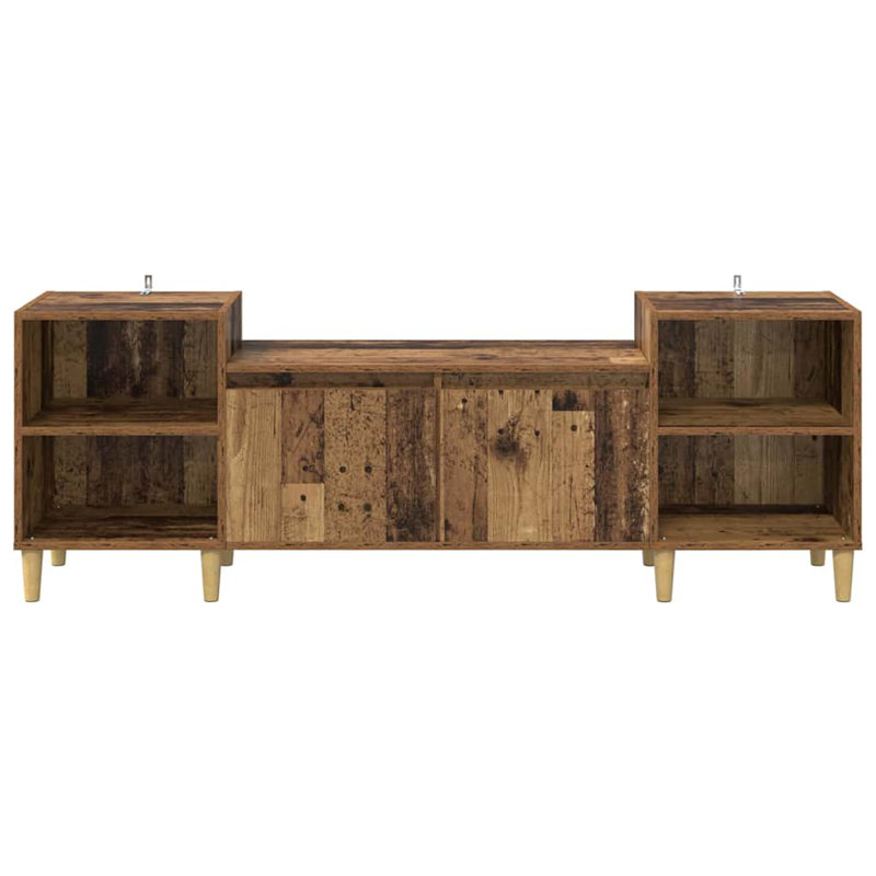 TV Stand, 55cm H x 160cm L x 35cm W, Old Wood