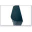 Armoire de rangement ovale 47 po avec 4 portes, accent cannelé et bord arrondi, porte coulissante, crédence autoportante pour le salon et la cuisine