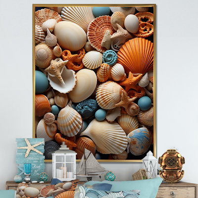 «Classic Seashells By The Sea I», reproduction sur toile