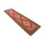 Runner Geometric Wool Hand Woven 81cm X 300cm Area Rug