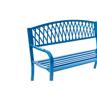 Banc de jardin en acier et fonte pour la sérénité extérieure