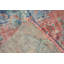 Tapis rétro, tapis en laine bleue, tapis de luxe, tapis de 4,2 x 8,7 pi, tapis turcs, tapis de chambre à coucher