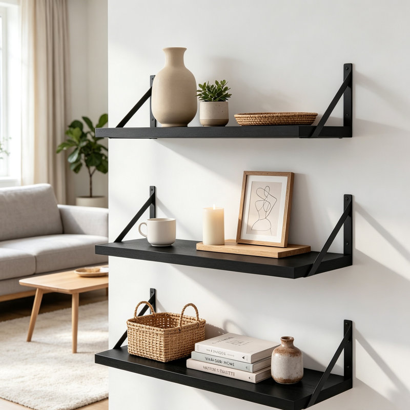 Solid Wood Floating Shelf