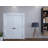 Newton Solid Core Primed Double Prehung French Door with Catch Ball and Satin Nickel Hinges-91296489