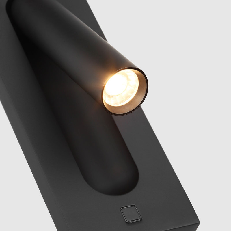 Ponte LED Flush Mounted Sconce, Nightshade Black