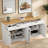 Farmhouse Sideboard With Adjustable Shelves And Rustic Handles-1369307417