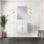 24 po X P 22 po Meuble-lavabo D avec comptoir en quartz blanc-326555050
