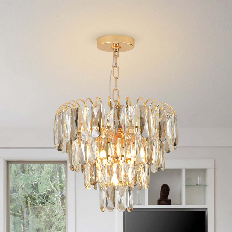 Japrice 5 - Luxury Clear K9 Crystal Chandeliers Living Room Chandelier Dining Room Chandelier