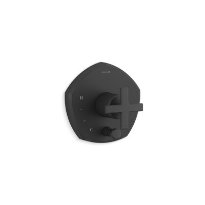 Occasion Rite-Temp Shower Valve Trim With Diverter And Cross Handle