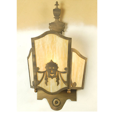 Theatre Mask Flush Mounted Sconce