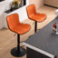 Tabouret de bar pivotant à hauteur réglable en similicuir-766244490