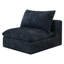 Velours côtelé bleu nuage: siège profond, double couche, coussin amovible rembourré de plumes. Pour salon, chambre à coucher, appartement de conférence. Compression modulaire et haute densité, aucun assemblage requis