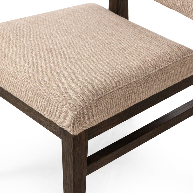 Carlo Upholstered Dining Chair, Alcala Fawn/Dark Oak