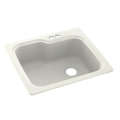 25'' L Mounting / Installation Required Single Bowl Solid Surface Kitchen Sink