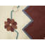 Tapis oriental crème crème Dhurrie 9X12