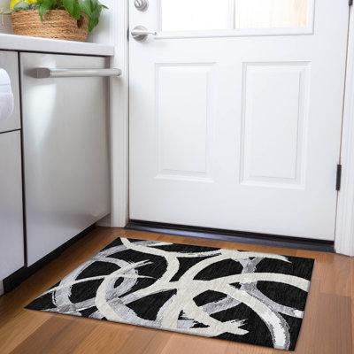 Premium Machine Washable Mayfield AMF1022 Circles Rug