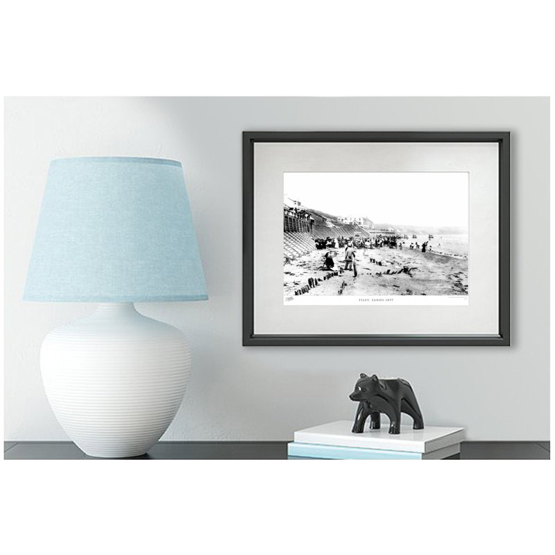 Filey, Sands 1897 - Single Picture Frame Print, 40cm H x 50cm W x 2.3cm D