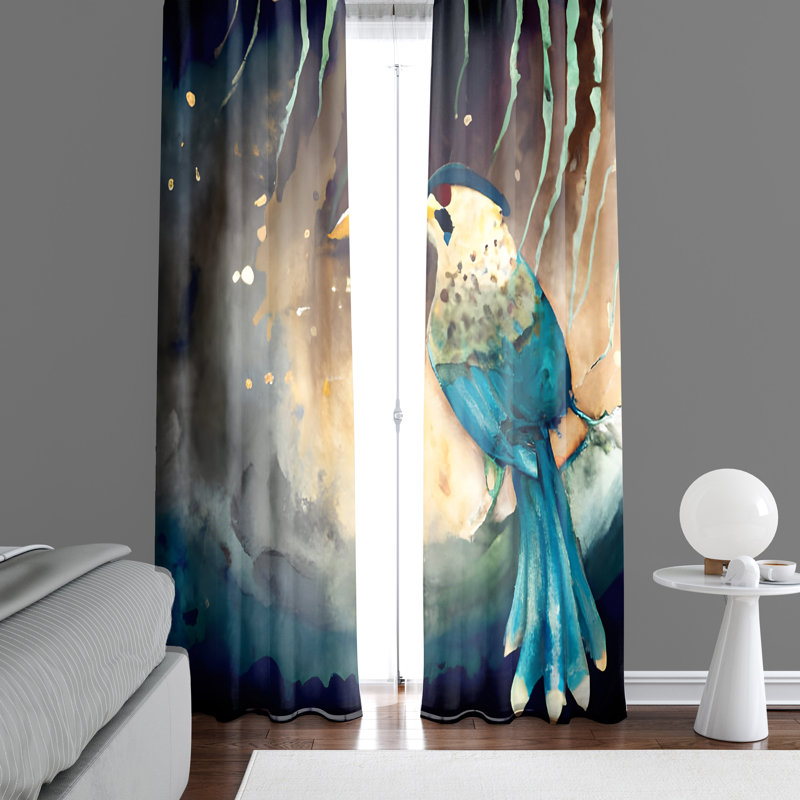 Barlas Semi Sheer Curtain Pair, 40" W x 52" L