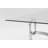 Tavarious Glass Top Metal Base Dining Table