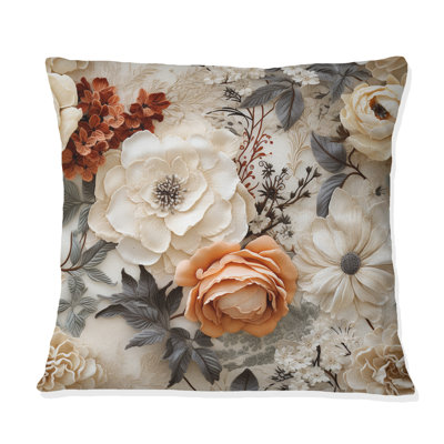 Floral Throw Pillow