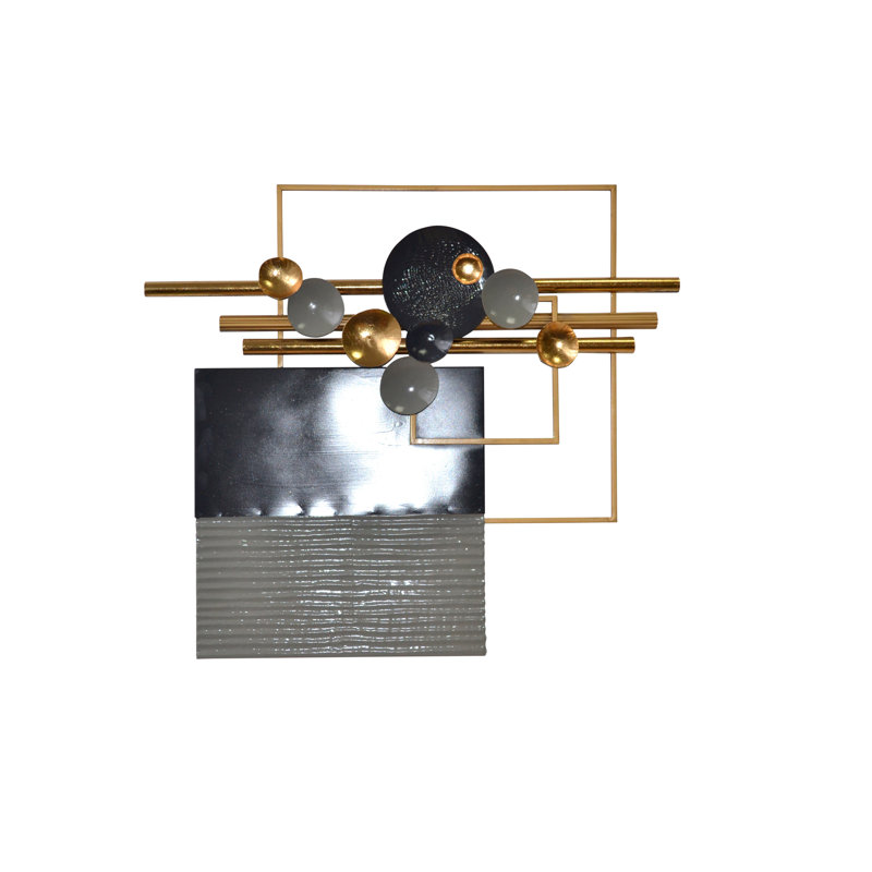 Glam Abstract Wall Decor on Metal